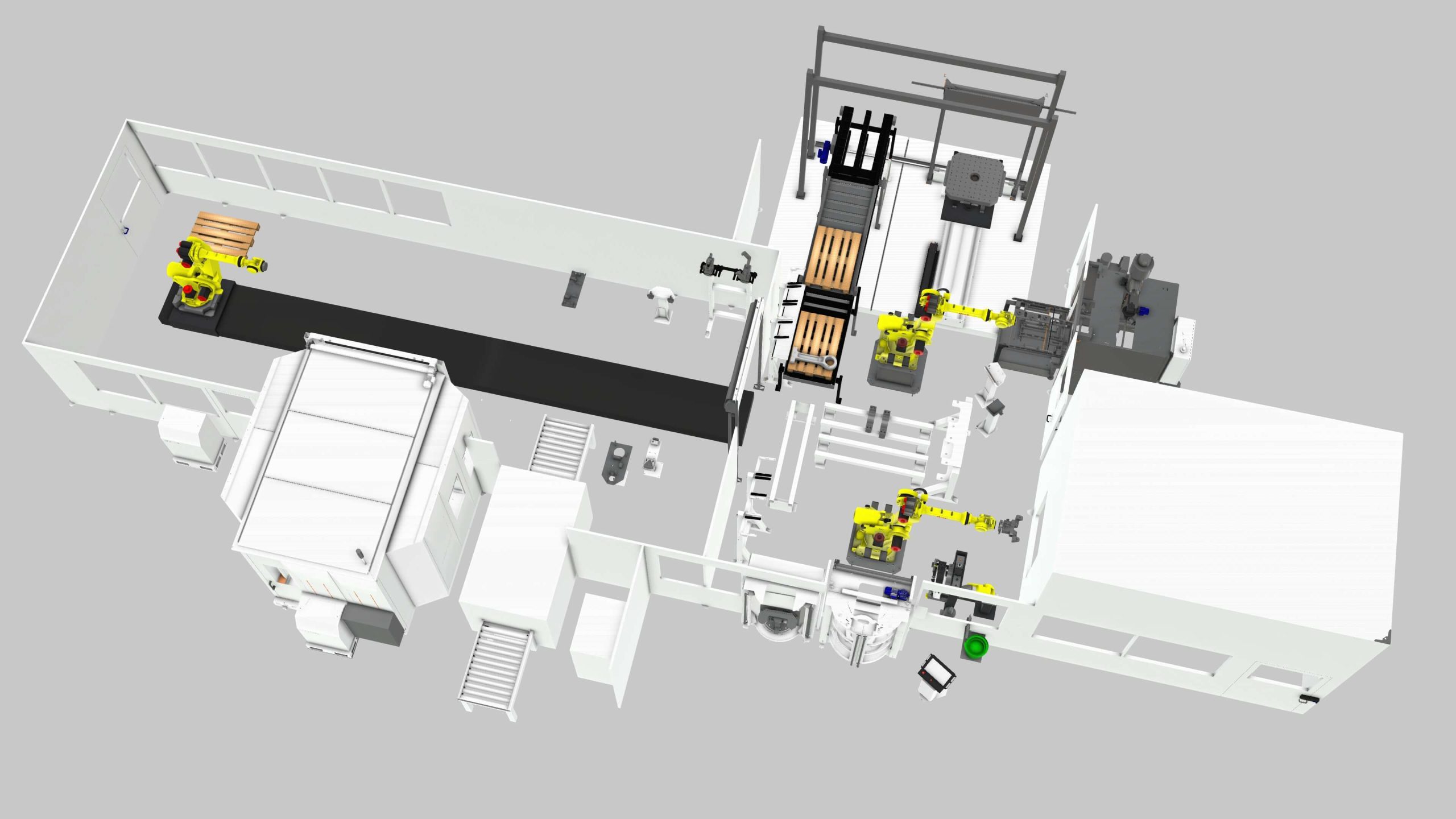 Simulation of a connecting rod assembly line