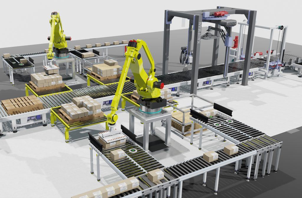 Simulate your packaging and palletizing systems with Visual Components