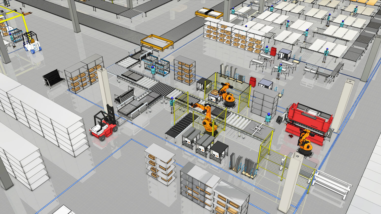 Assembly line with April 2018 eCatalog component updates